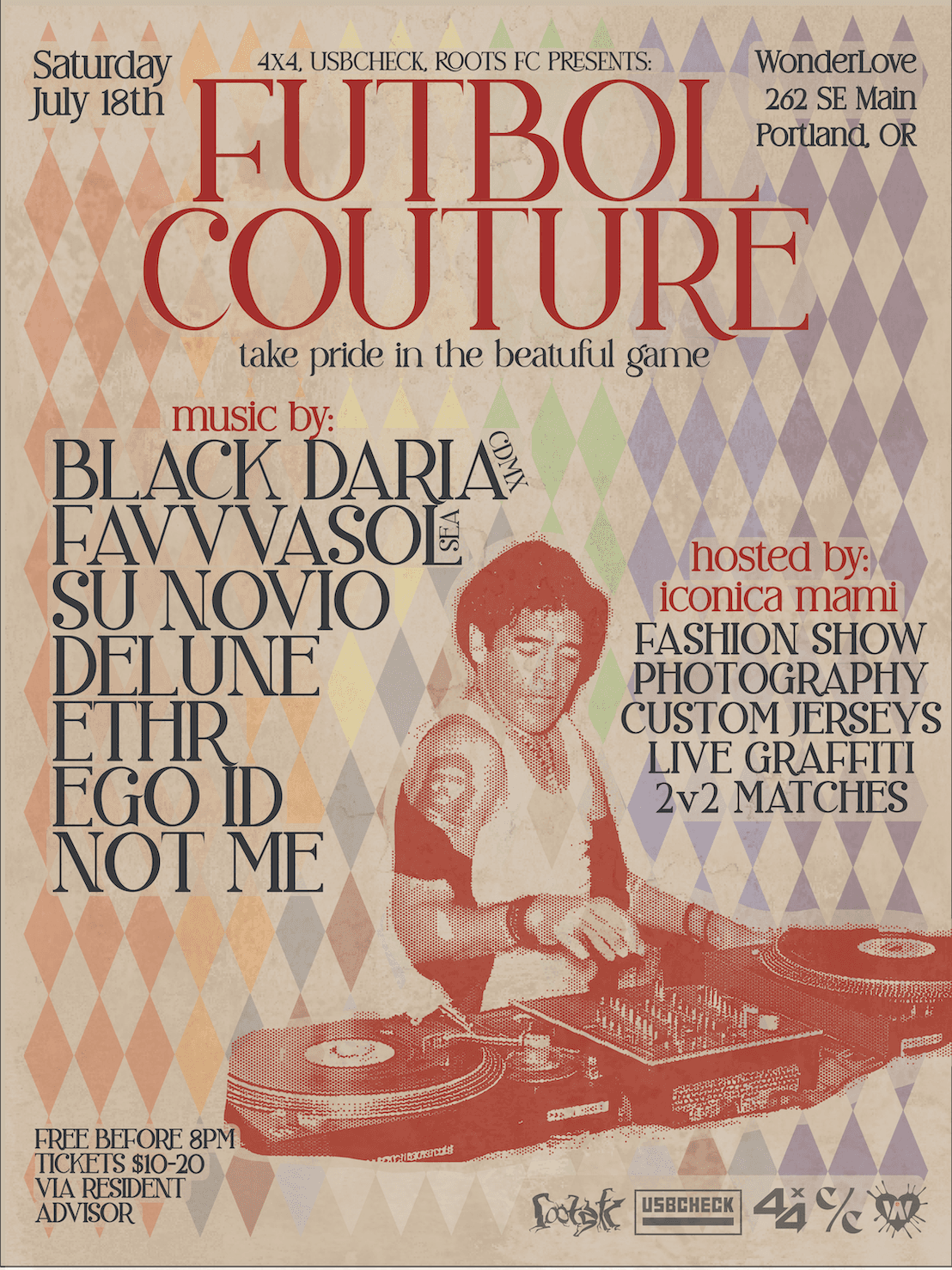 Futbol Couture Poster